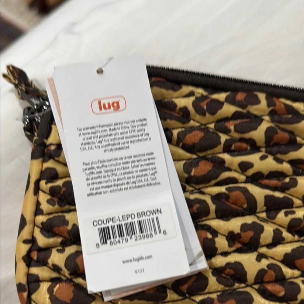 NWT Lug Coupe crossbody bag in Leopard Brown